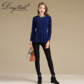 Großhandel neue Designs blau Rundhals Pullover Kaschmir Mischung Pullover in China